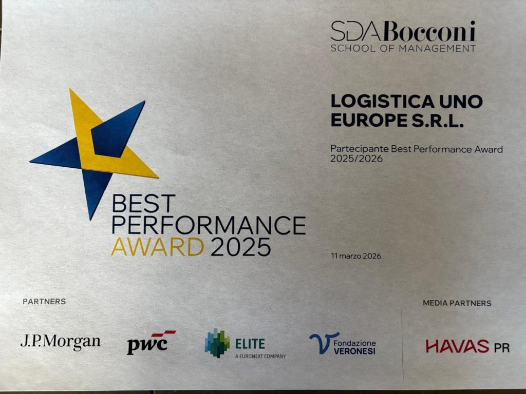 Logistica Uno al Best Performance Award